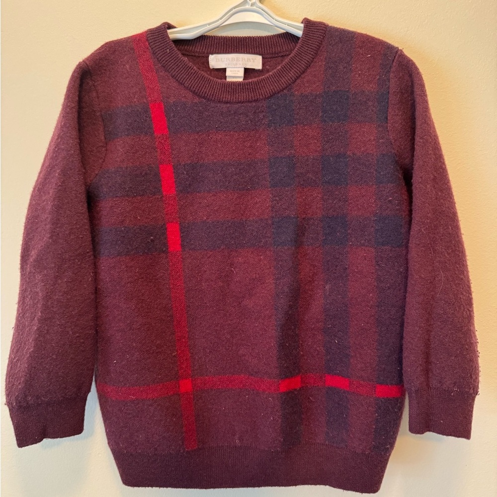 Burberry Boys Size 6 Cashmere Blend Sweater